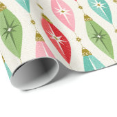Retro Sternexplosion Ornamente ©studioxtin Geschenkpapier (Rolleneckpunkt)