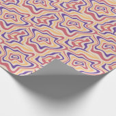 Retro Sternexplosion Psychedelischer Hintergrund Geschenkpapier (Ecke)