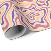 Retro Sternexplosion Psychedelischer Hintergrund Geschenkpapier (Rolleneckpunkt)