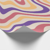 Retro Sternexplosion Sonnenbrust Hintergrundmuster Geschenkpapier (Ecke)