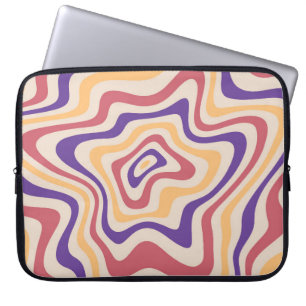 Retro Sternexplosion Sonnenbrust Hintergrundmuster Laptopschutzhülle