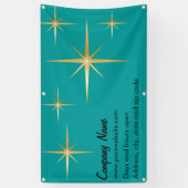 Retro Sternexplosion Vinyl Banner, 3' x 5' Banner (Vertikal)