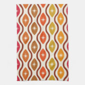 Retro-Sternexplosionen auf farbigen Ogeovalen Geschirrtuch (Vertikal)