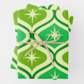 Retro-Sternexplosionen aus dem Mittelalter auf dem Geschenkpapier Set (Beispiel)