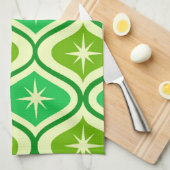 Retro-Sternexplosionen aus dem Mittelalter auf dem Geschirrtuch (Viertel Falte)