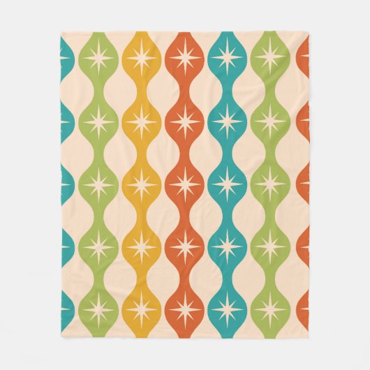 Retro Sternexplosionen aus dem Mittelalter Fleecedecke (Vorderseite)