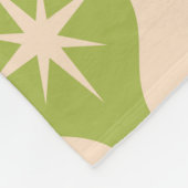 Retro Sternexplosionen aus dem Mittelalter Fleecedecke (Ecke)