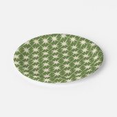 Retro-Sternexplosionen aus der Mitte des Jahrhunde Pappteller (Schrägansicht)