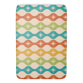 Retro-Sternexplosionen der Mitte des Jahrhunderts Badematte (Vorderseite Vertikal)