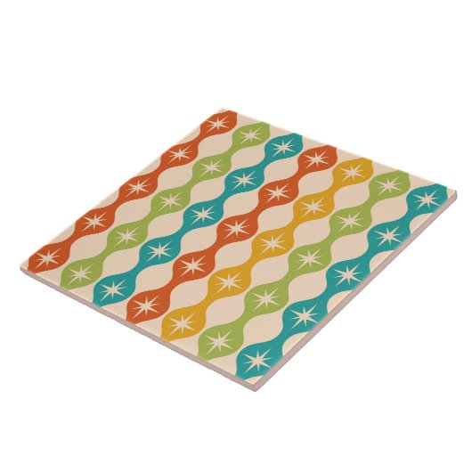 Retro-Sternexplosionen der Mitte des Jahrhunderts  Fliese (Seite)