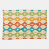 Retro-Sternexplosionen der Mitte des Jahrhunderts  Geschirrtuch (Horizontal)