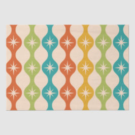 Retro-Sternexplosionen der Mitte des Jahrhunderts  Seidenpapier