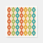 Retro-Sternexplosionen der Mitte des Jahrhunderts  Serviette (Vorderseite)