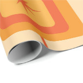 Retro-Sternexplosionen des Mitteljahrhunderts auf  Geschenkpapier (Rolleneckpunkt)