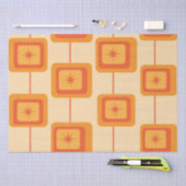 Retro-Sternexplosionen des Mitteljahrhunderts auf  Seidenpapier (Handwerk)