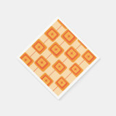 Retro-Sternexplosionen des Mitteljahrhunderts auf Serviette (Ecke)