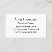 Retro-Sternexplosionen des Mitteljahrhunderts auf  Visitenkarte (Rückseite)