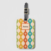 Retro-Sternexplosionen des mittleren Jahrhunderts Gepäckanhänger (Vorderseite Vertikal)