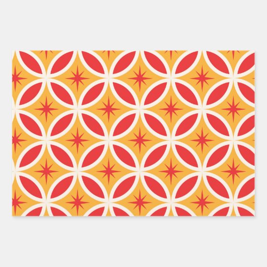 Retro-Sternexplosionen des mittleren Jahrhunderts Geschenkpapier Set (Vorderseite 3)