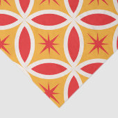 Retro-Sternexplosionen des mittleren Jahrhunderts Seidenpapier (Detail)