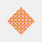 Retro-Sternexplosionen des mittleren Jahrhunderts Serviette (Ecke)