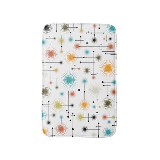 Retro Sternexplosionen ein Go-Go! Badematte (Vorderseite Vertikal)