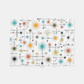 Retro Sternexplosionen ein Go-Go! Fleecedecke (Vorderseite (Horizontal))