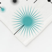 Retro Sternexplosionen ein Go-Go! Fleecedecke (Ecke)