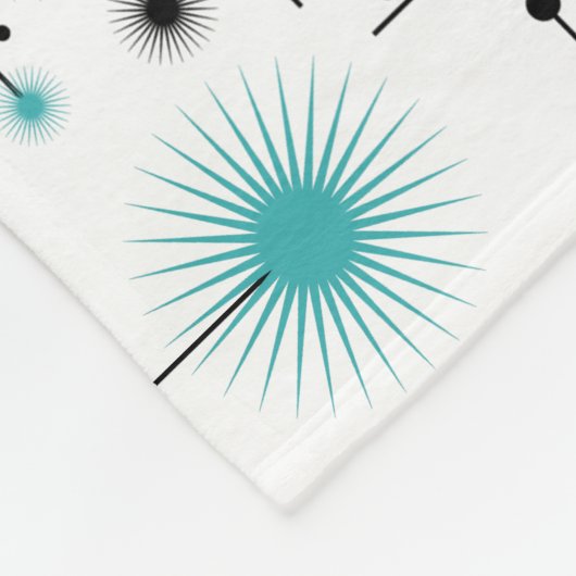 Retro Sternexplosionen ein Go-Go! Fleecedecke (Ecke)