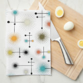 Retro Sternexplosionen ein Go-Go! Geschirrtuch (Viertel Falte)