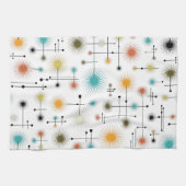 Retro Sternexplosionen ein Go-Go! Geschirrtuch (Horizontal)