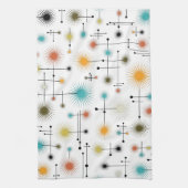 Retro Sternexplosionen ein Go-Go! Geschirrtuch (Vertikal)