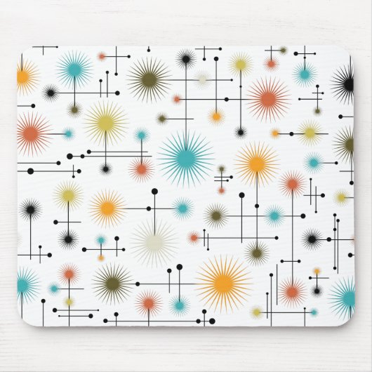 Retro Sternexplosionen ein Go-Go! Mousepad (Vorne)