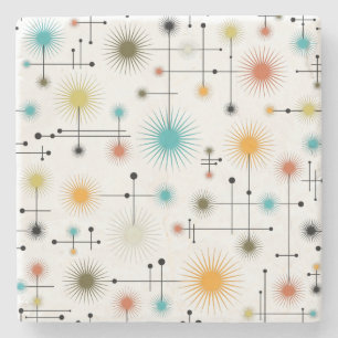 Retro Sternexplosionen ein Go-Go! Steinuntersetzer