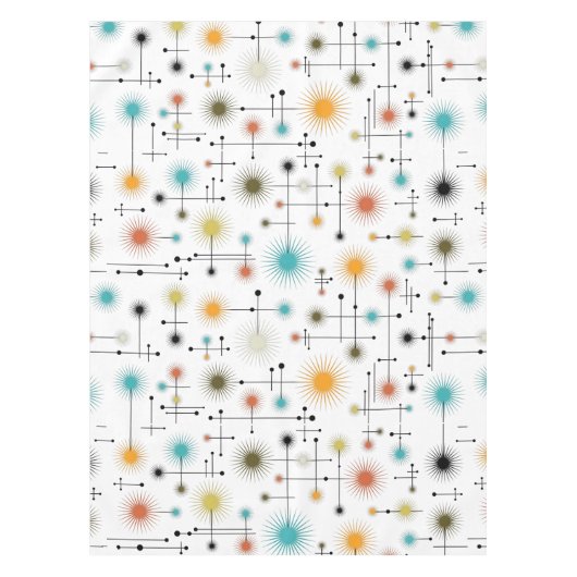 Retro Sternexplosionen ein Go-Go! Tischdecke (Vorderseite)