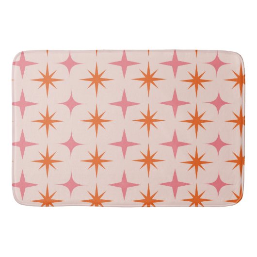 Retro-Sternexplosionen Mitte des Jahrhunderts Must Badematte (Vorderseite)