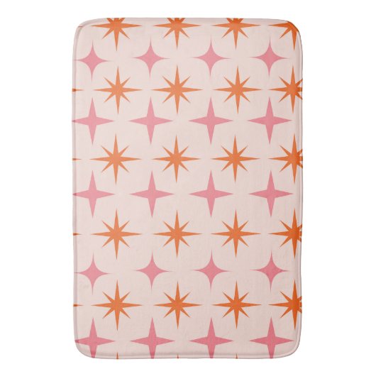 Retro-Sternexplosionen Mitte des Jahrhunderts Must Badematte (Vorderseite Vertikal)