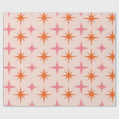 Retro-Sternexplosionen Mitte des Jahrhunderts Must Geschenkpapier (Flach)