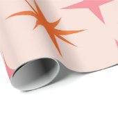 Retro-Sternexplosionen Mitte des Jahrhunderts Must Geschenkpapier (Rolleneckpunkt)