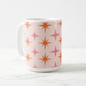 Retro-Sternexplosionen Mitte des Jahrhunderts Must Kaffeetasse (Vorderseite Links)