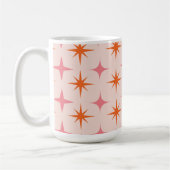 Retro-Sternexplosionen Mitte des Jahrhunderts Must Kaffeetasse (Links)