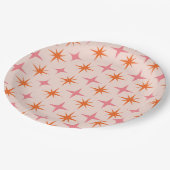 Retro-Sternexplosionen Mitte des Jahrhunderts Must Pappteller (Schrägansicht)