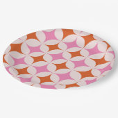 Retro-Sternexplosionen Mitte des Jahrhunderts Must Pappteller (Schrägansicht)