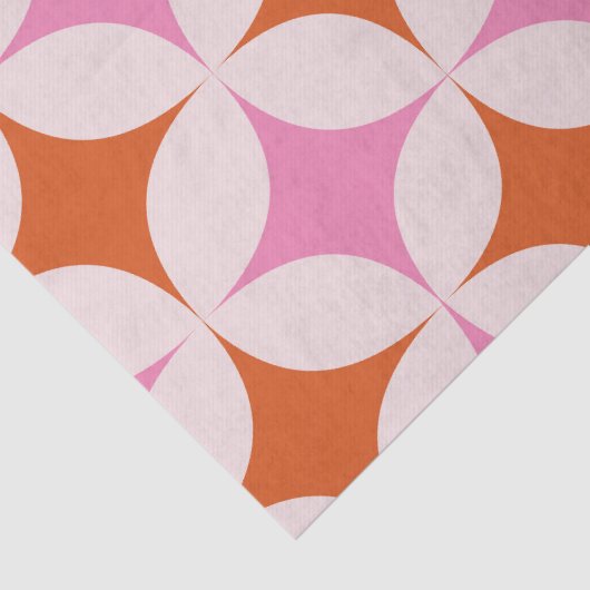 Retro-Sternexplosionen Mitte des Jahrhunderts Must Seidenpapier (Detail)