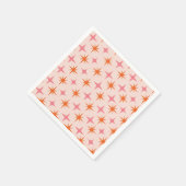 Retro-Sternexplosionen Mitte des Jahrhunderts Must Serviette (Ecke)
