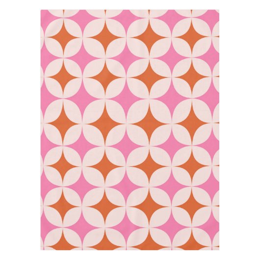 Retro-Sternexplosionen Mitte des Jahrhunderts Must Tischdecke (Vorderseite)