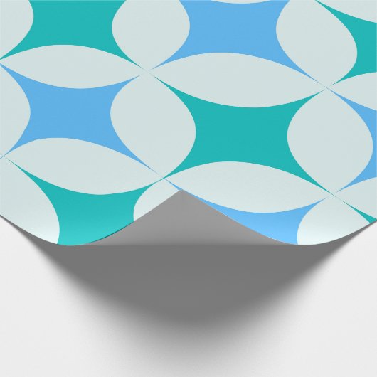 Retro-Sternexplosionen-Muster Mitte des Jahrhunder Geschenkpapier (Ecke)