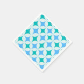 Retro-Sternexplosionen-Muster Mitte des Jahrhunder Serviette (Ecke)