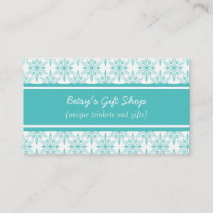 Retro Sternexplosionen Visitenkarte, Türkis Visitenkarte