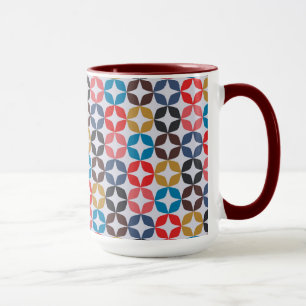 Retro-Sternmuster im Vintage-Stil Tasse